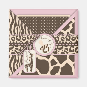 Íman Ímã da menina TY do safari