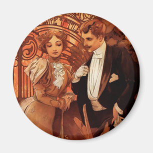 Íman Ímã da namoradeira de Alphonse Mucha