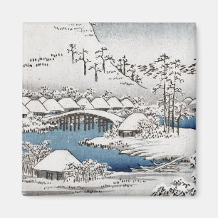 Íman Ímã da paisagem da neve