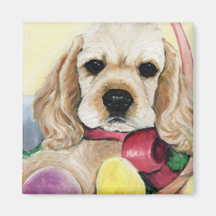 Íman Ímã da páscoa do filhote de cachorro de cocker