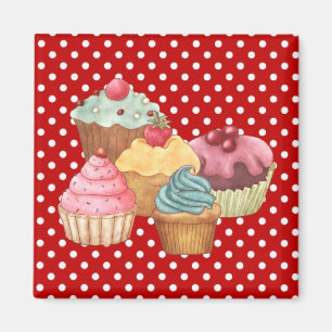 Íman Ímã da pastelaria dos bolos dos cupcakes