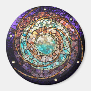 Íman Ímã da "planeta do mosaico do vitral água "