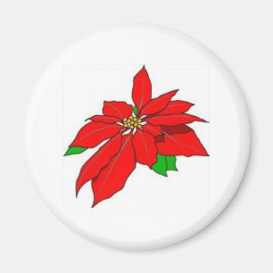 Íman Ímã da poinsétia para o Natal