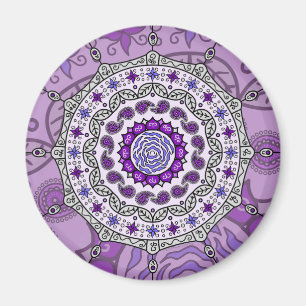 Íman Ímã da prata da fantasia de Mehndi