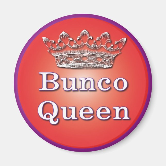 Íman imã da rainha do bunco (Frente)