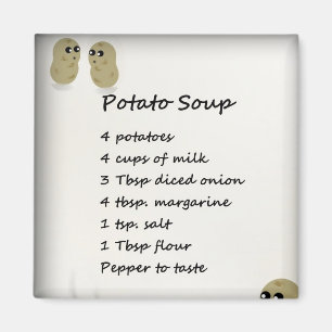 Íman Ímã da receita da sopa de batata