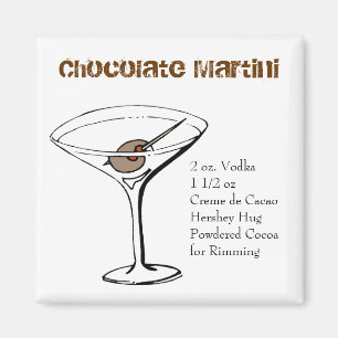 Íman Ímã da receita de Martini do chocolate