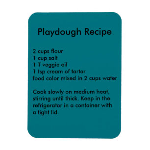 Íman Ímã da receita de Playdough