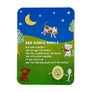 Íman Ímã da Rima Infantil Hey Diddle Diddle