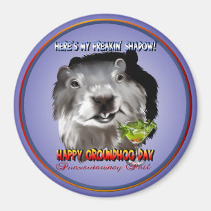 Íman Ímã da sombra de Punxsutawney Phil