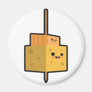 Íman Ímã da vara do queijo da comida do tempo do