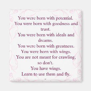 Íman Ímã das citações das asas de Rumi