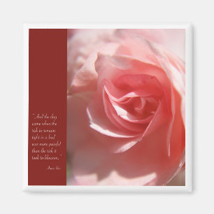 Íman Ímã das citações de Anais Nin no rosa