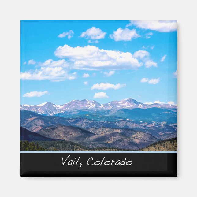 Íman Ímã das Montanhas de Vail Colorado (Frente)