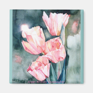 Íman Ímã das tulipas de CMCarlsonPink