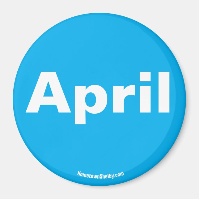 Íman ímã de abril (Frente)