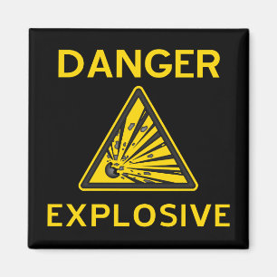 Íman Ímã de advertência explosivo