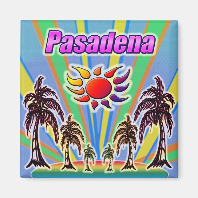 Íman Ímã de Amor de Verão de Pasadena (Frente)