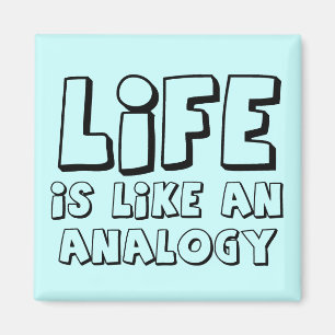 Íman Ímã de Analogia de Vida Engraçado Humor