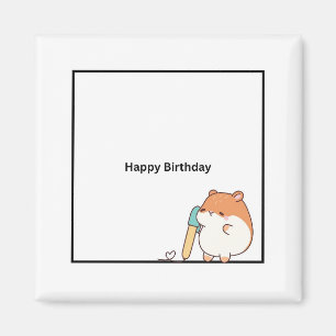 Íman Ímã de aniversário, adorável ímã de aniversário de