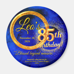 Íman Ímã de aniversário de 85 anos de idade como lembra