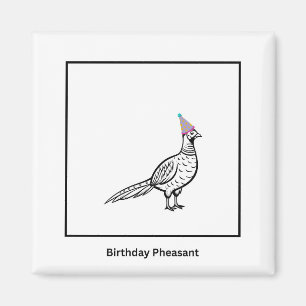 Íman Ímã de aniversário, faisão de aniversário, ímã de