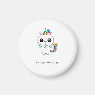 Íman Ímã de aniversário, ímã de aniversário de unicórni