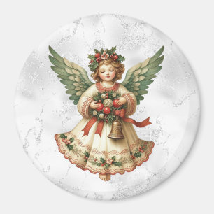 Íman Ímã de Anjo de Natal Vintage