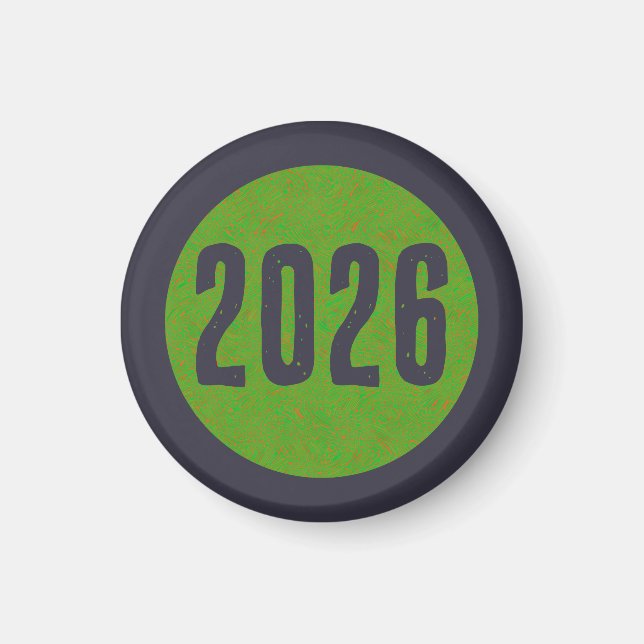 Íman Ímã de Ano Novo 2026 (Frente)