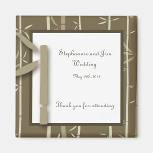 Íman Ímã de Anúncio 2"x2" Bamboo Bliss