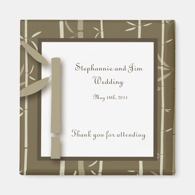 Íman Ímã de Anúncio 2"x2" Bamboo Bliss (Frente)