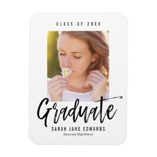 Íman Ímã de Anúncio de Formatura Escovado com Orgulho