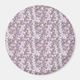 Íman Ímã de Aquarela Floral Lavanda