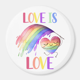 Íman Ímã de Arco-íris do Orgulho Amor