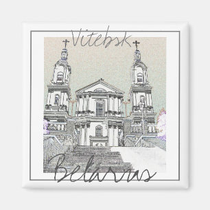 Íman Ímã de Arquitetura Estilizada de Vitebsk, Belarus