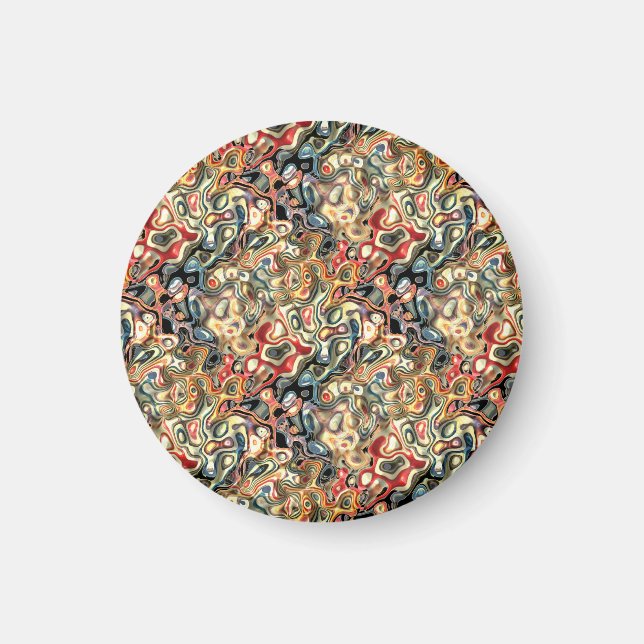 Íman Ímã de Arte Abstrata  (Frente)