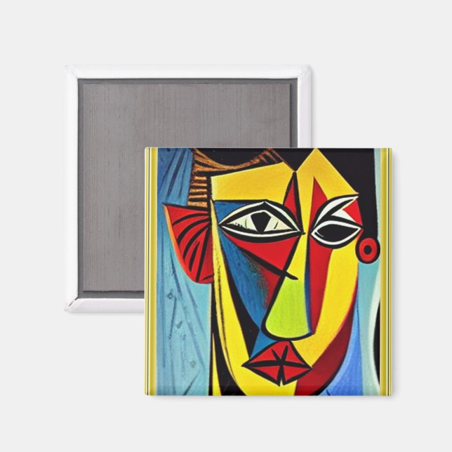 Íman Ímã de Arte Abstrata (Front/Back)