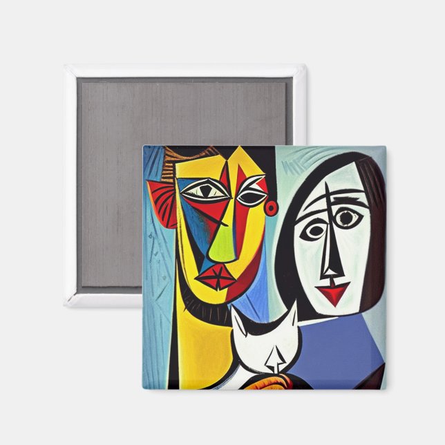 Íman Ímã de Arte Abstrata (Front/Back)