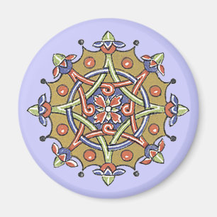 Íman Ímã de Arte Antiga Geométrica Elegante