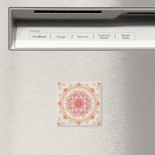 Íman Ímã de Arte Boho Elegante com Design Retangular de (In Situ (Dishwasher))