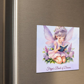 Íman Ímã de Arte da Fada Personalizada Sonhos de Freya