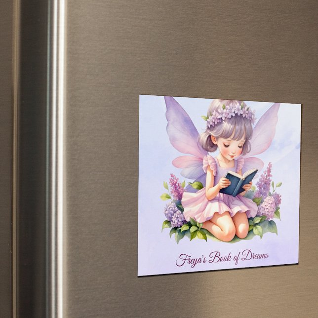 Íman Ímã de Arte da Fada Personalizada Sonhos de Freya (Criador carregado)