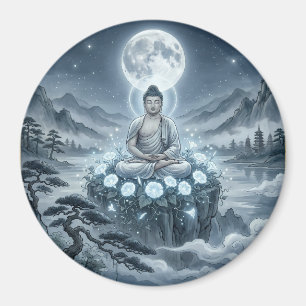 Íman Ímã de Arte de Meditação Gautam Buddh - Dham Pacíf