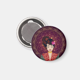 Íman Ímã de Arte Mulher Mandala