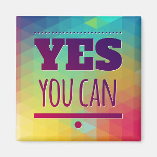 Íman Ímã de Atitude Motivacional de Sucesso Sim Você Po