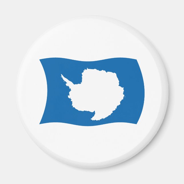 Íman Ímã de Bandeira da Antártida (Frente)