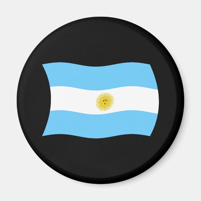 Íman Ímã de Bandeira da Argentina (Frente)