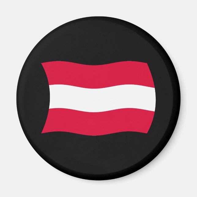 Íman Ímã de Bandeira da Áustria (Frente)