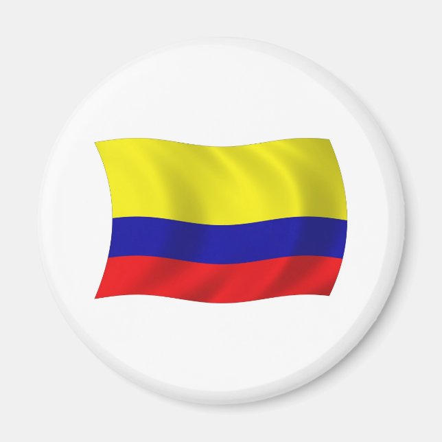 Íman Ímã de Bandeira da Colômbia (Frente)