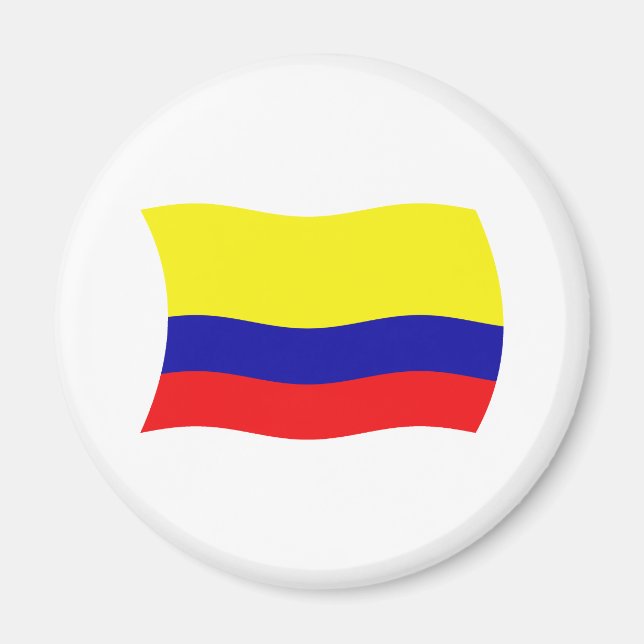 Íman Ímã de Bandeira da Colômbia (Frente)